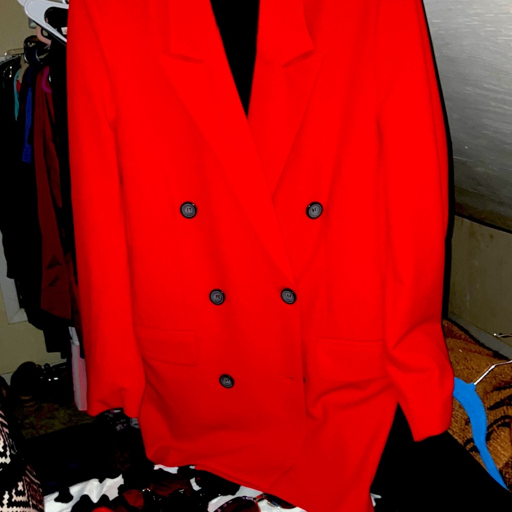 Red blazer business suite xl bb jacket